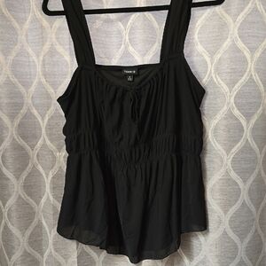 Torrid Elegant Black Tank Top